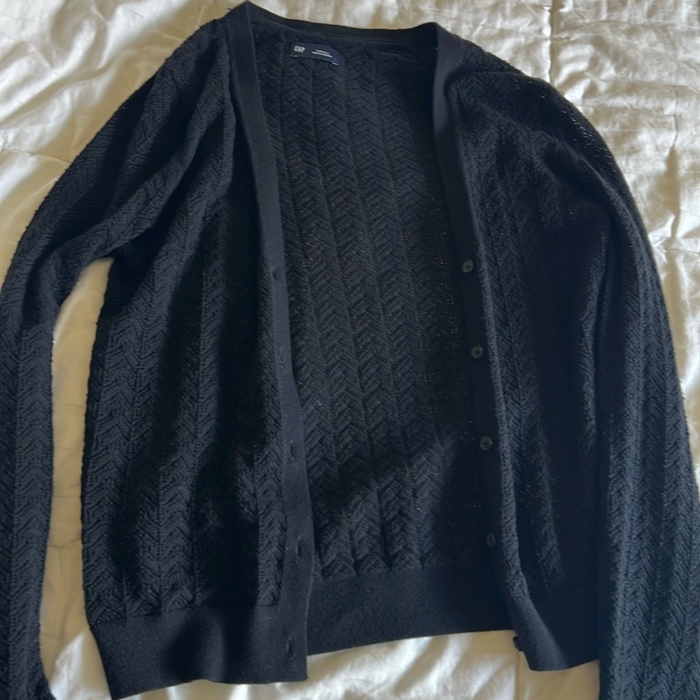 GAP black cardigan size small